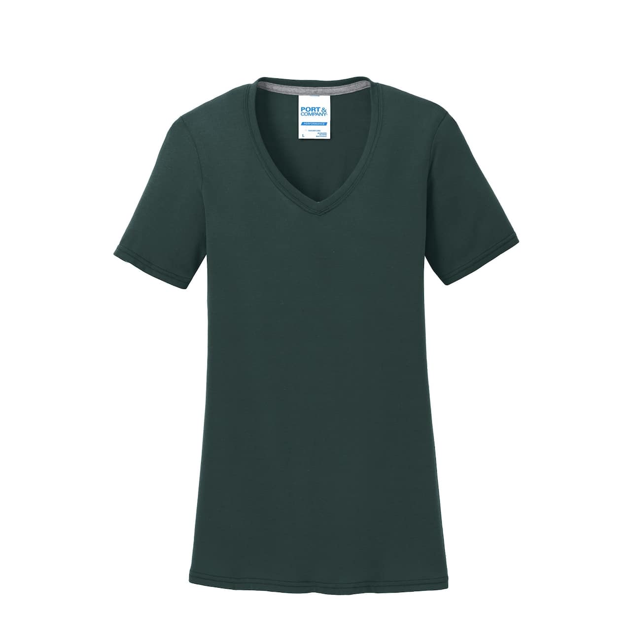Port & Company® Colors Ladies Performance Blend V-Neck T-Shirt
